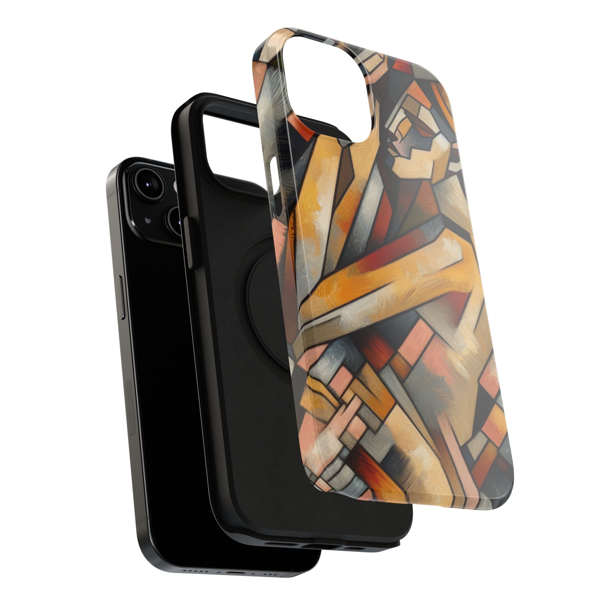 Impact Resistant Phone Case - Woman Abstract Design