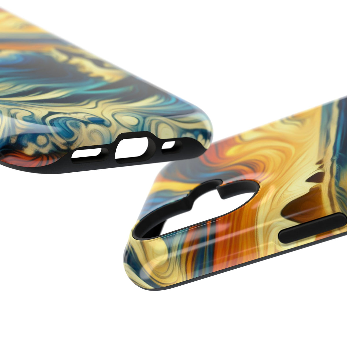 Surfer Sunset Phone Case — Impact‑Resistant Artistic Wave Design