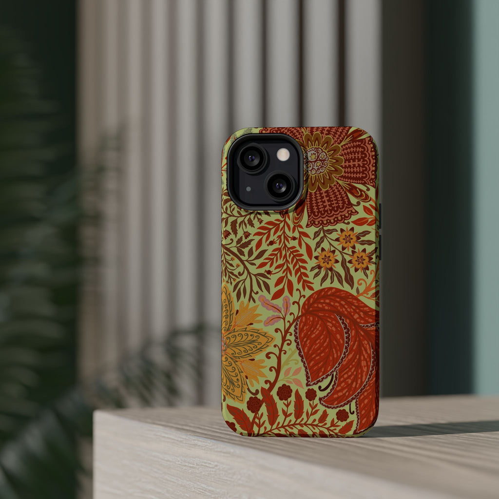 Floral Paisley Magnetic Impact-Resistant Phone Case