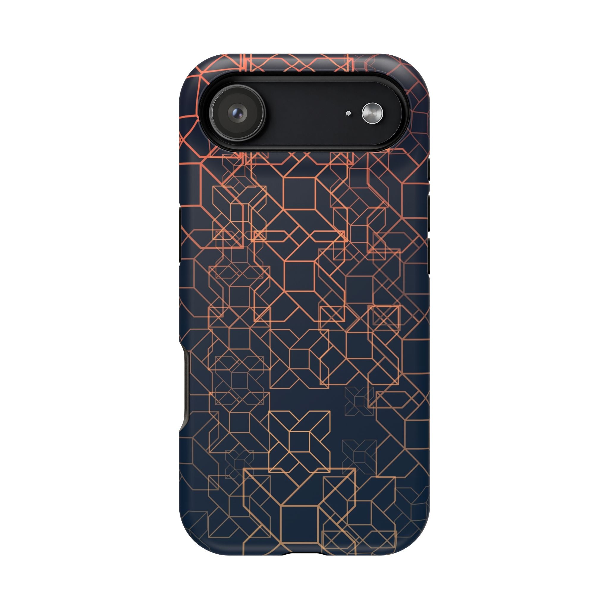 Geometric Pattern Phone Case, Durable Impact-Resistant