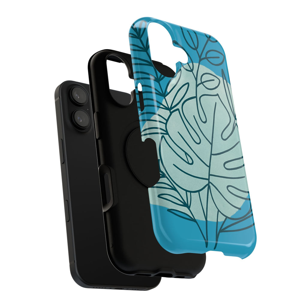 Tropical Floral Phone Case, Impact-Resistant