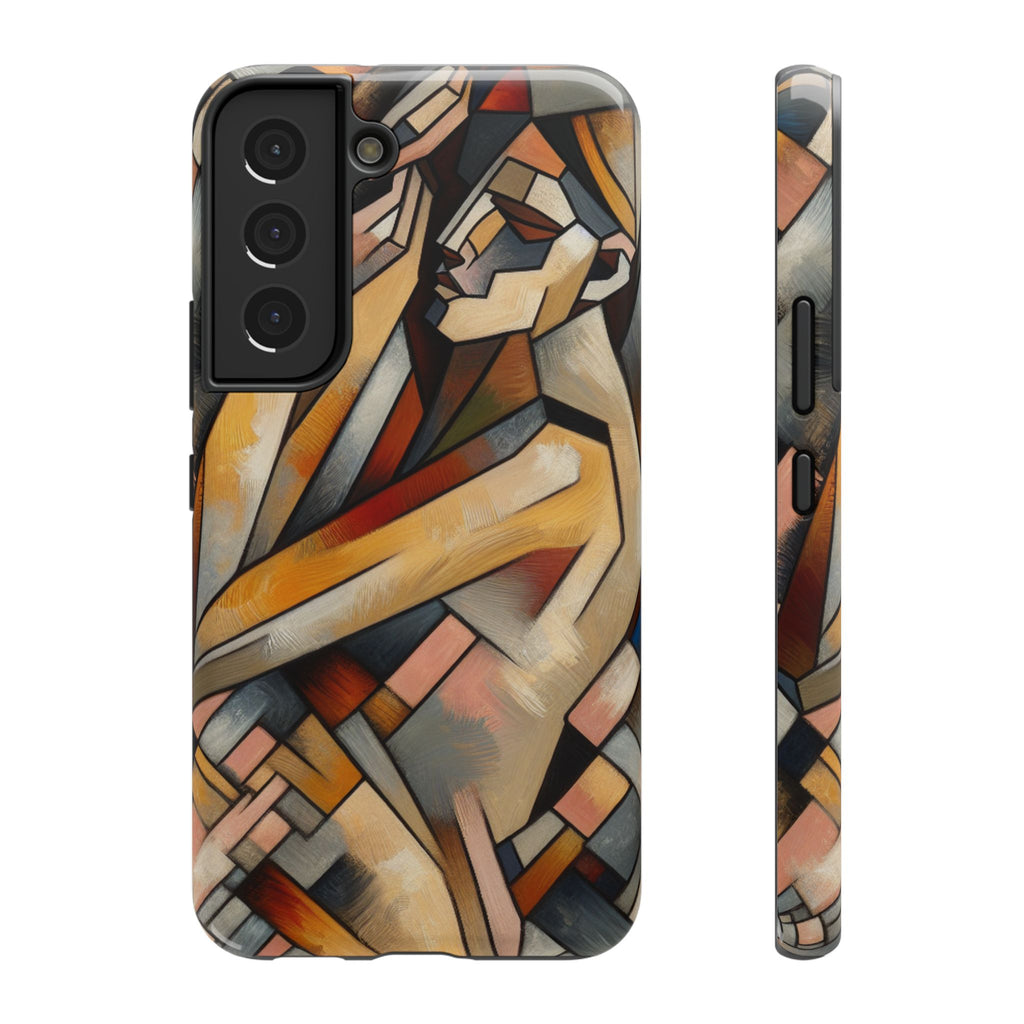 Impact Resistant Phone Case - Woman Abstract Design