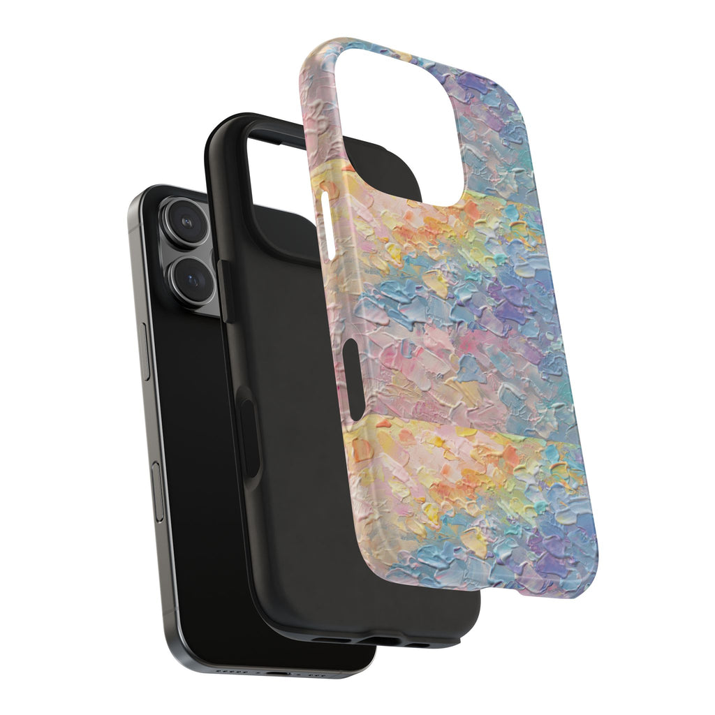Pastel Impasto Art Protective Phone Case