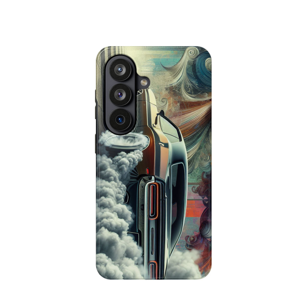 Phone Case – Vintage Muscle Car Smoke Art Impact-Resistant Case