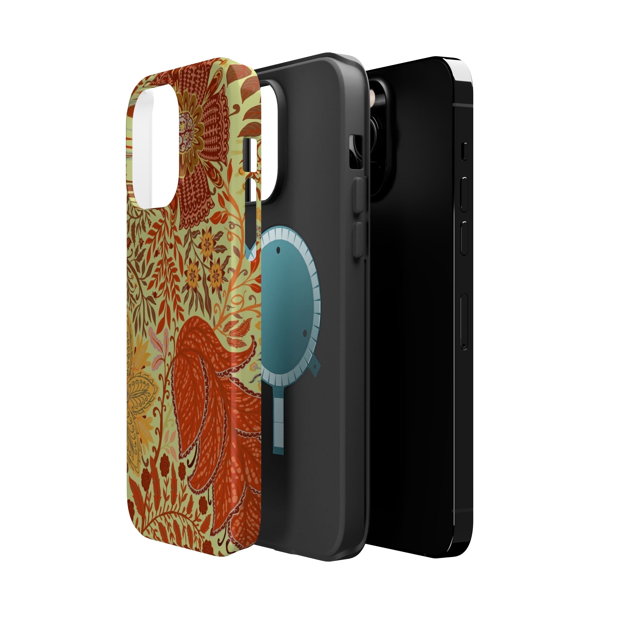 Floral Paisley Magnetic Impact-Resistant Phone Case