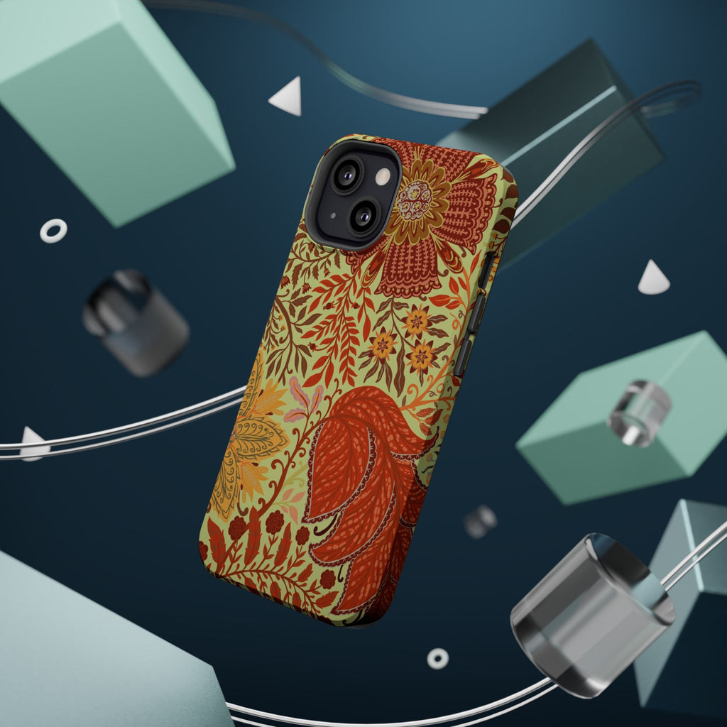 Floral Paisley Magnetic Impact-Resistant Phone Case