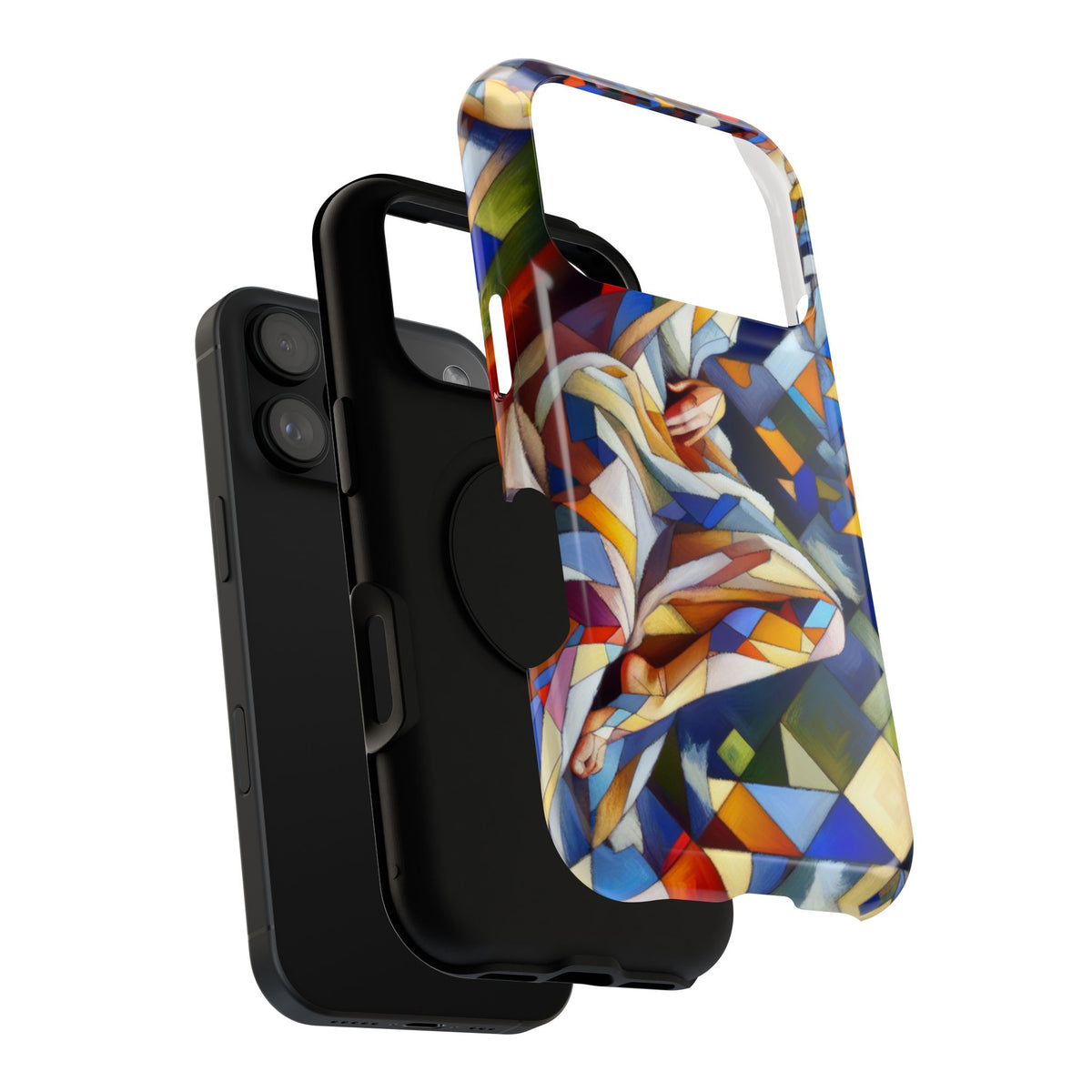 Abstract Stained Glass Dragon Impact Phone Case