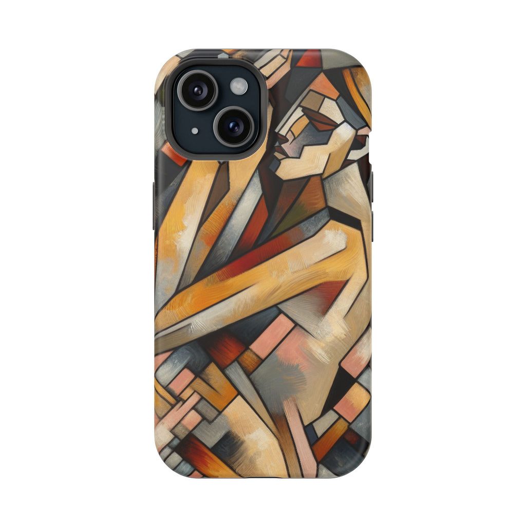 Impact Resistant Phone Case - Woman Abstract Design