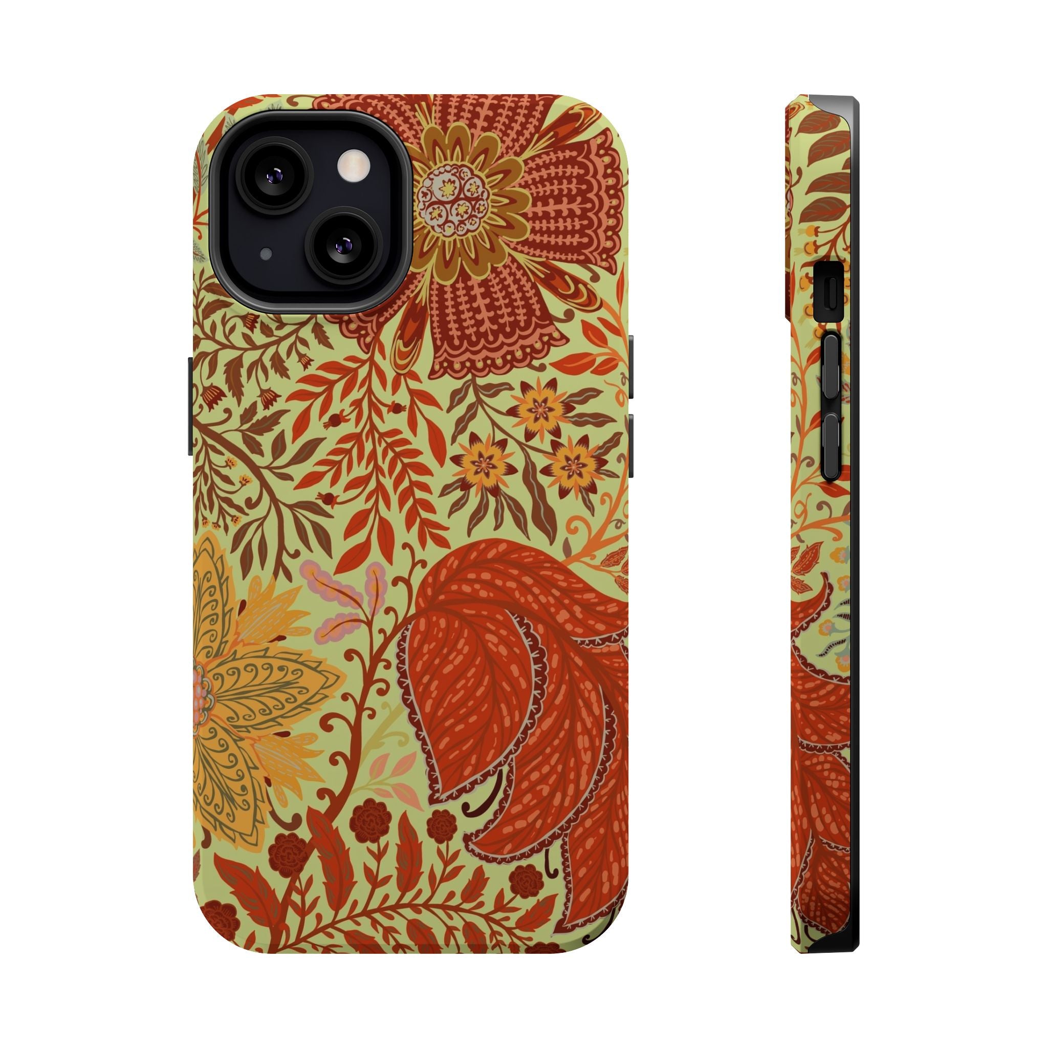 Floral Paisley Magnetic Impact-Resistant Phone Case