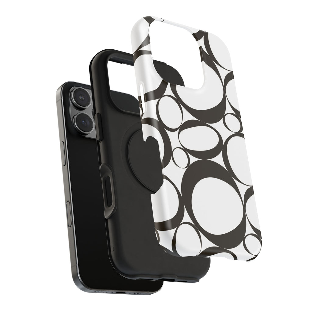 Black & White Impact-Resistant Phone Case - Durable