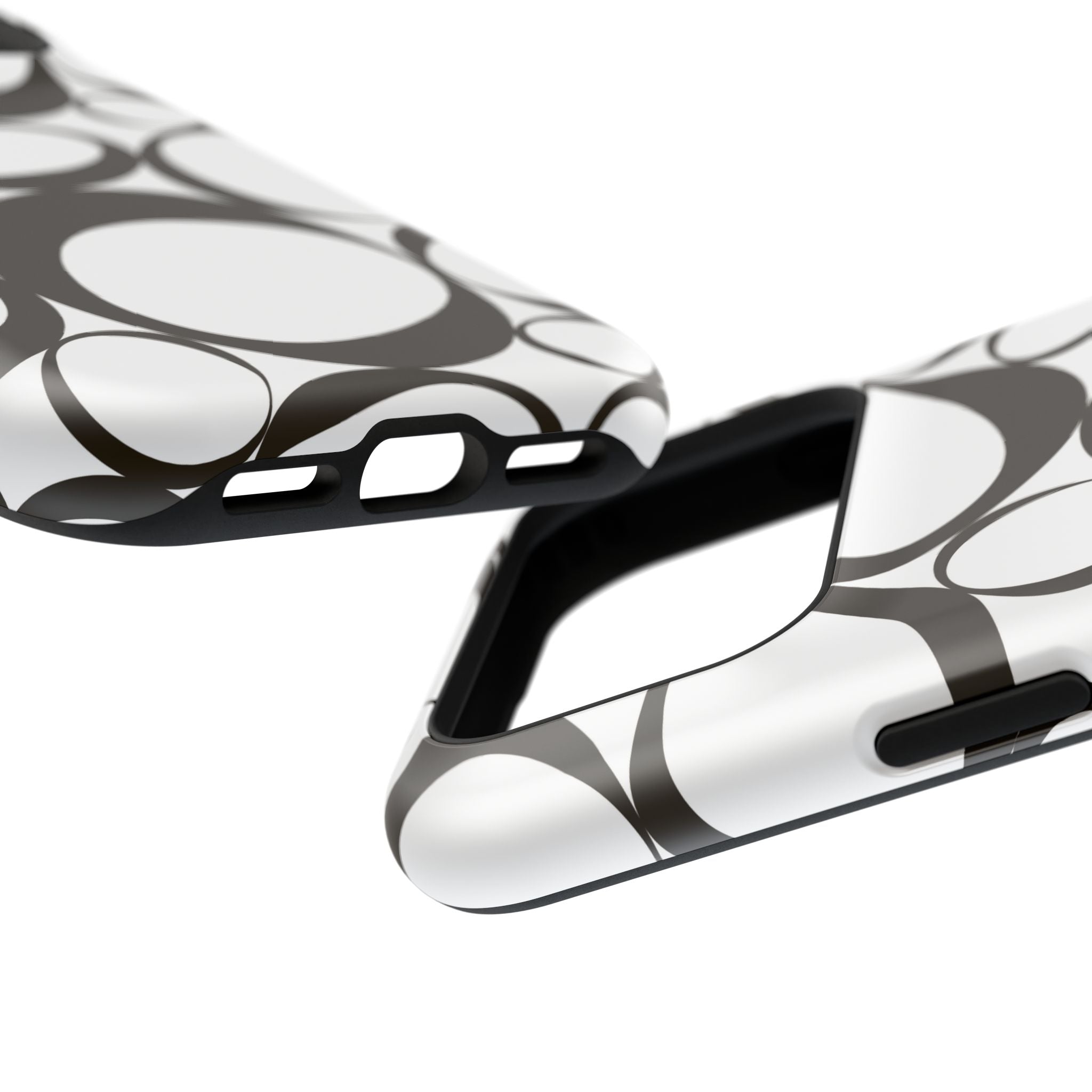 Black & White Impact-Resistant Phone Case - Durable