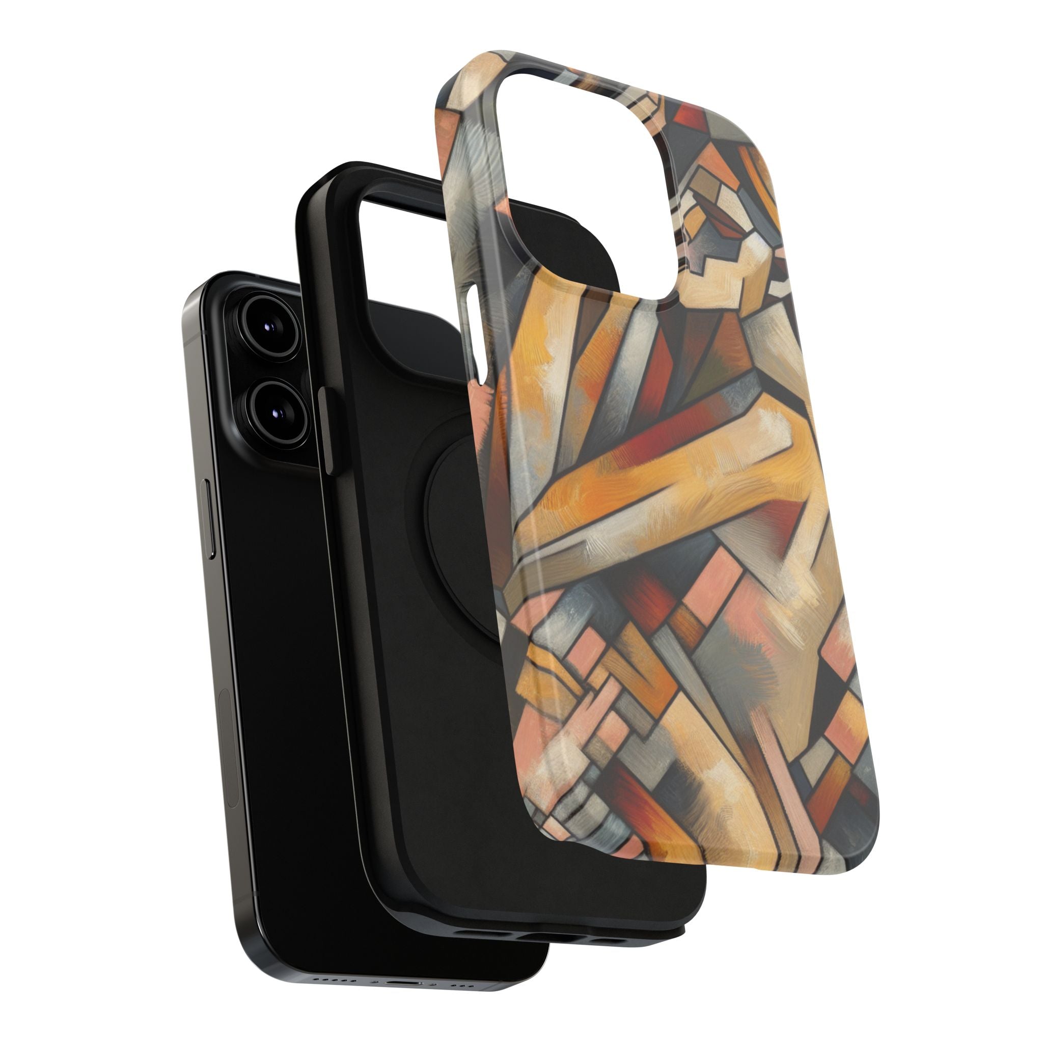 Impact Resistant Phone Case - Woman Abstract Design