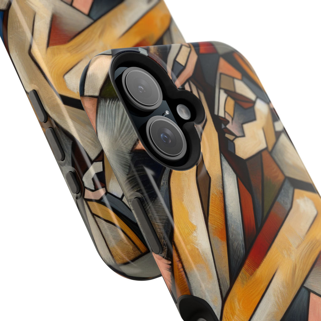 Impact Resistant Phone Case - Woman Abstract Design