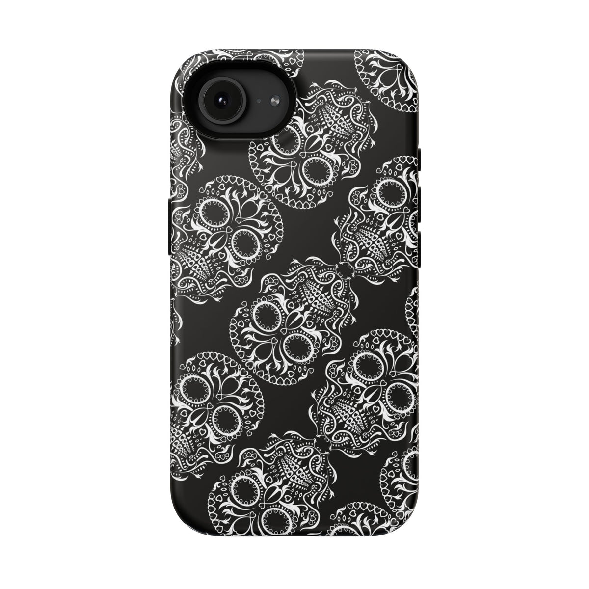 Skull Pattern Black & White Gothic Tough Cases for iPhone