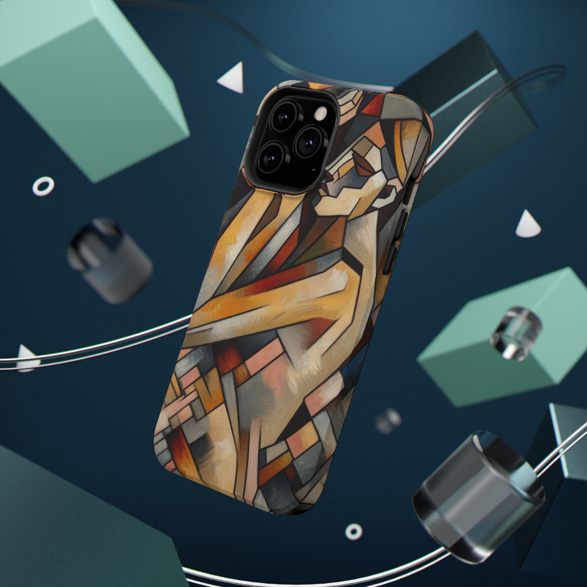 Impact Resistant Phone Case - Woman Abstract Design