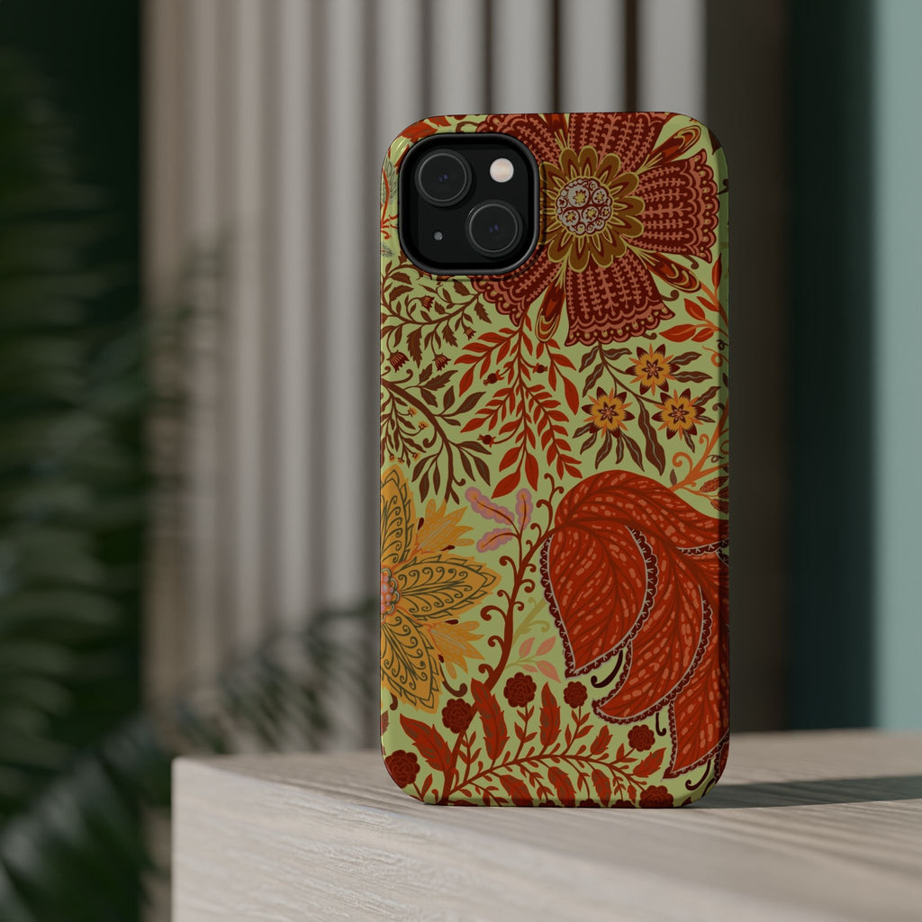 Floral Paisley Magnetic Impact-Resistant Phone Case