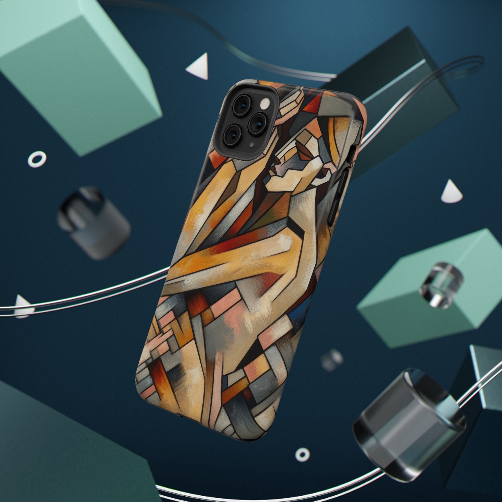 Impact Resistant Phone Case - Woman Abstract Design