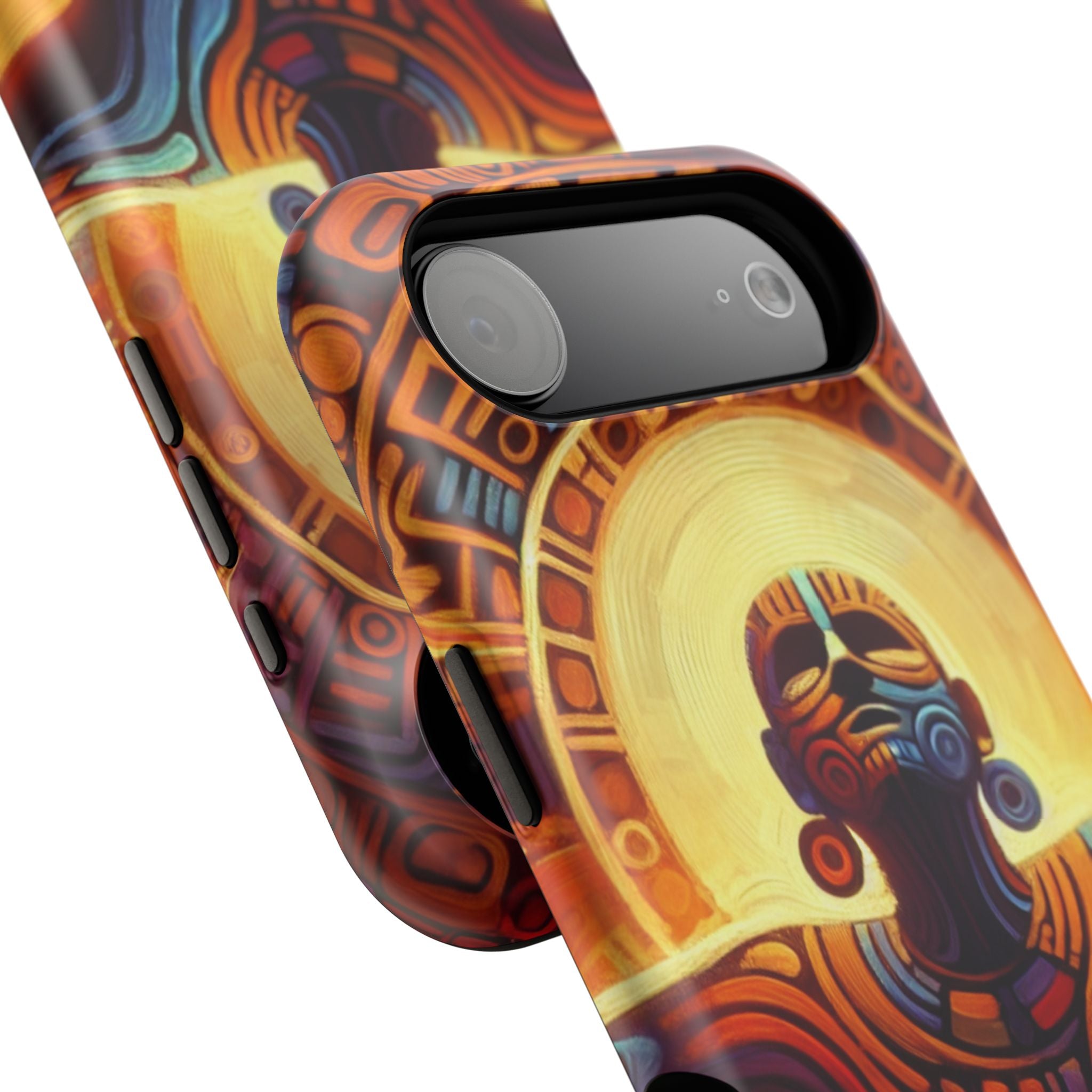 Impact Resistant Phone Case - Aztec Man