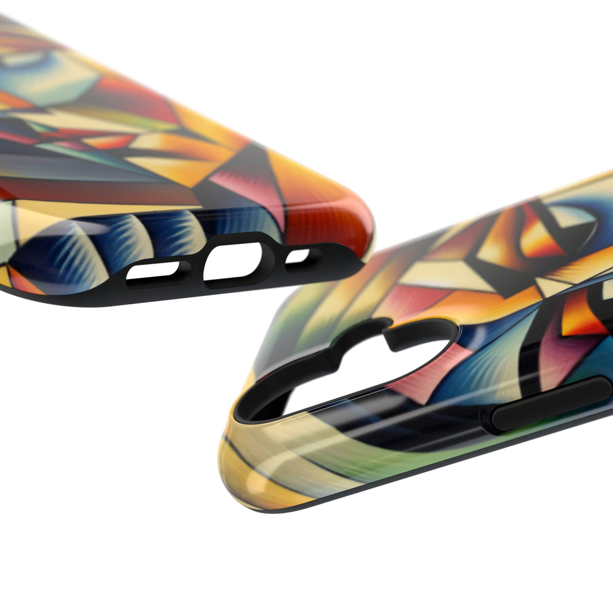 Abstract Cubist Face Phone Case — Impact‑Resistant Artistic iPhone Cover