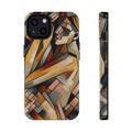 Impact Resistant Phone Case - Woman Abstract Design