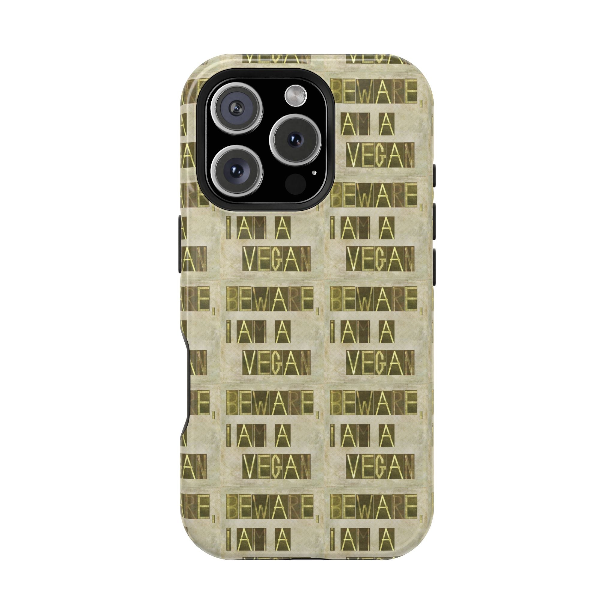 Vegan Message Phone Case | Impact-Resistant