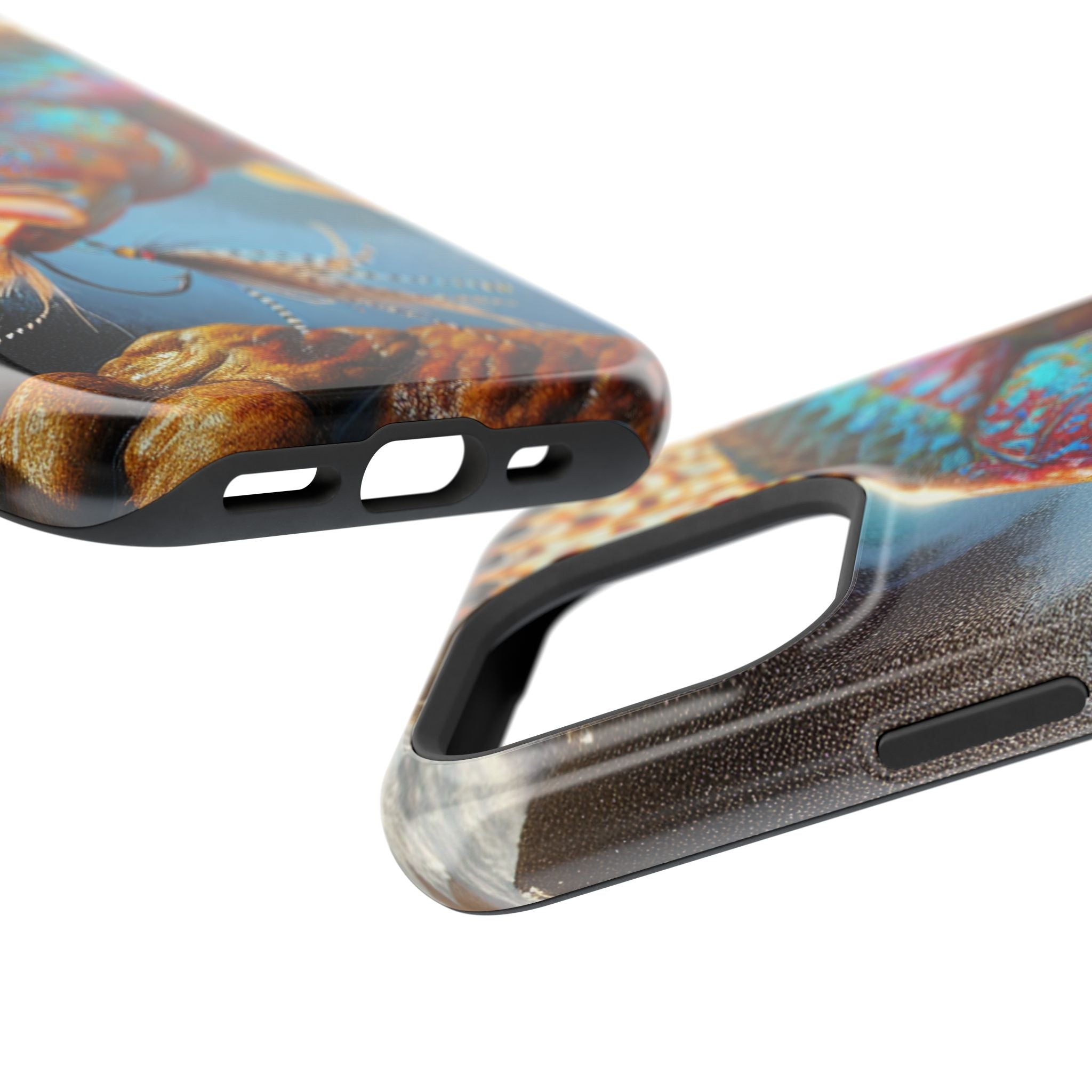 Colorful Fish Impact Resistant Phone Case, Waterproof