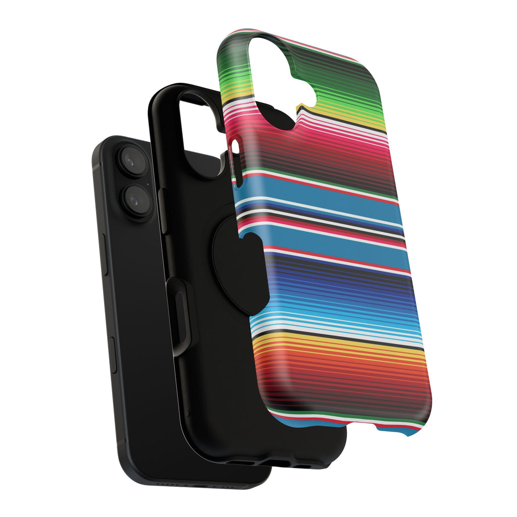 Sarape Striped Phone Case | Impact-Resistant