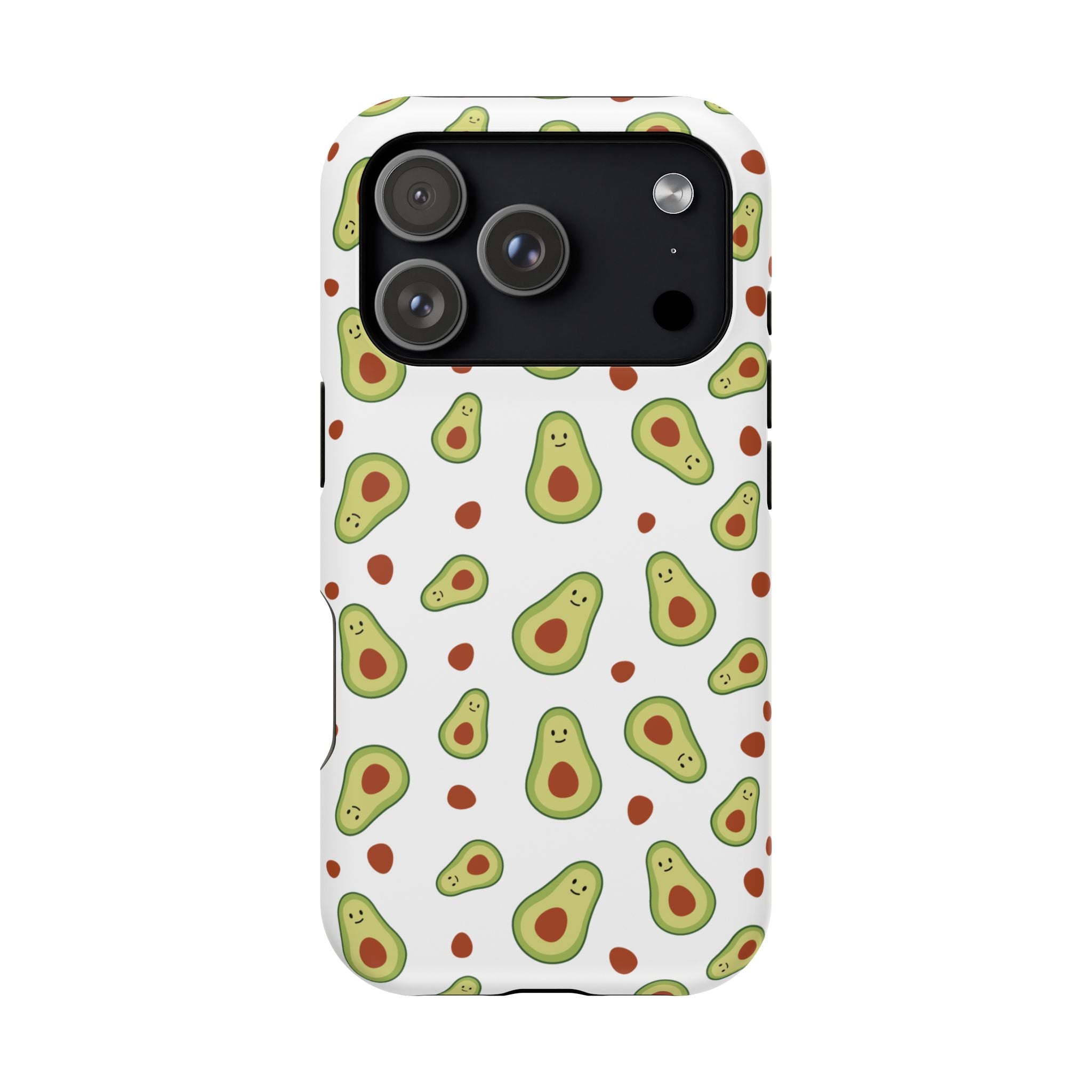 Avocado Pattern Impact-Resistant Phone Case — Cute Avocado Toss Design