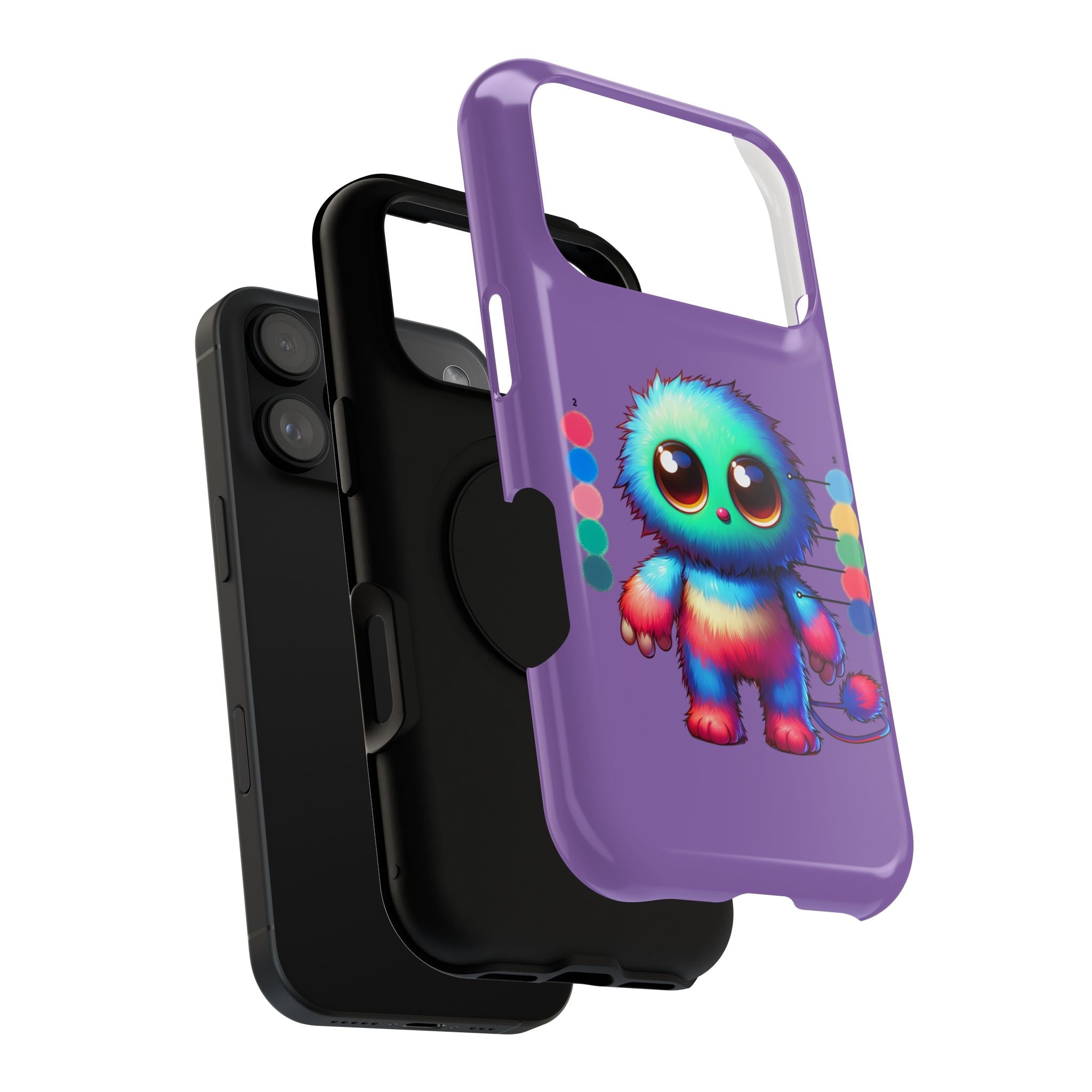 Colorful Cute Monster Impact Resistant Phone Case