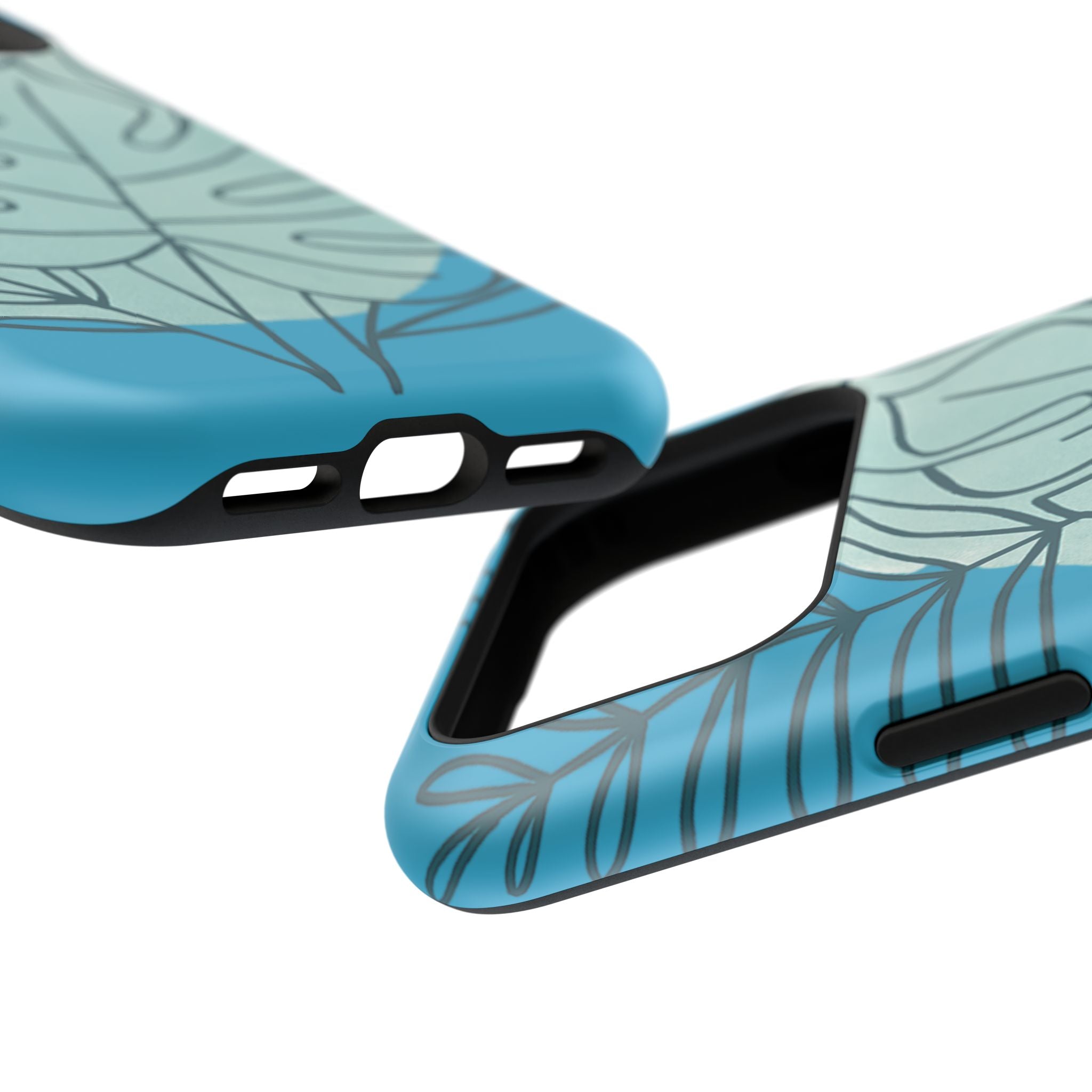 Tropical Floral Phone Case, Impact-Resistant