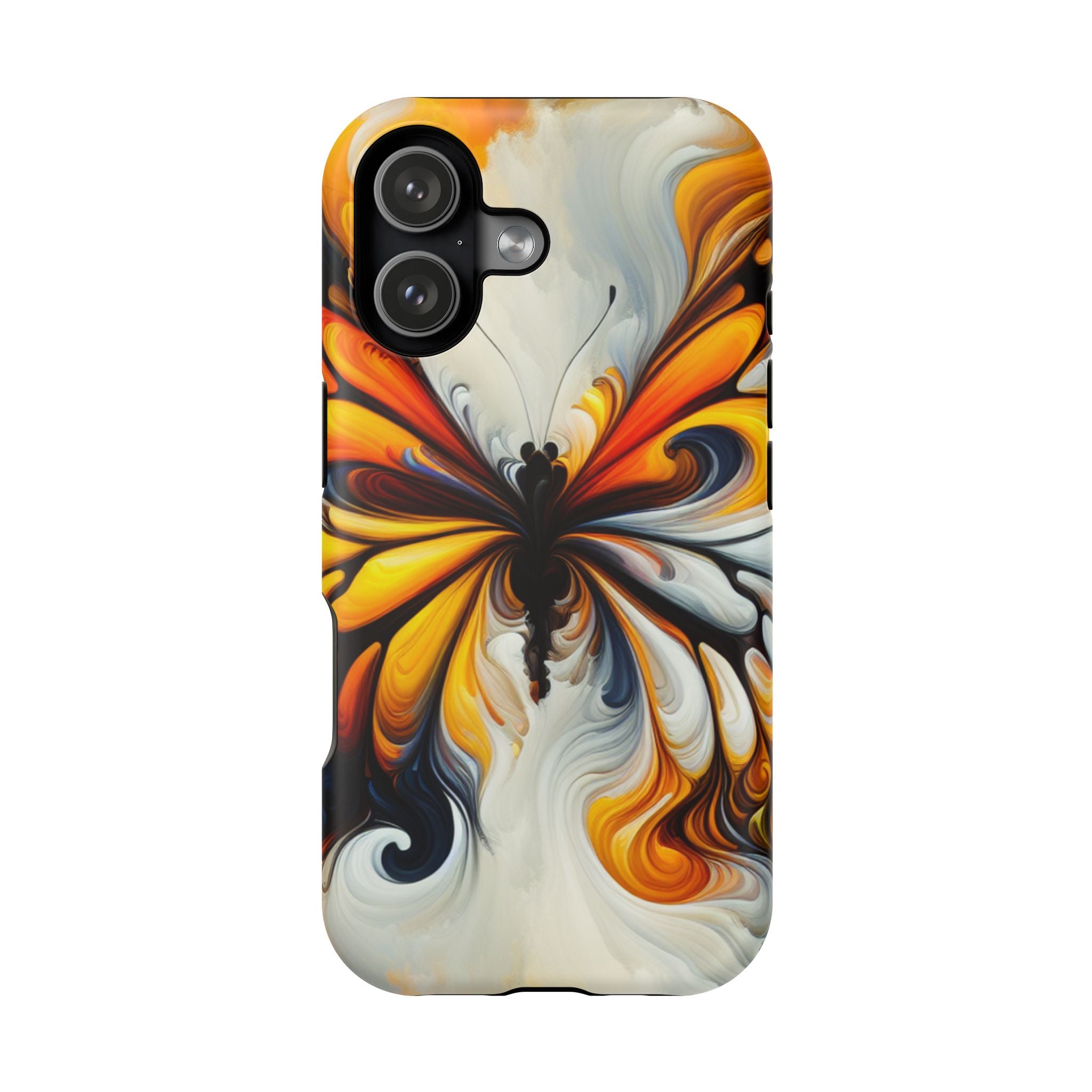 Colorful Butterfly Impact Resistant Phone Case, Artistic, Nature-Inspired Gift