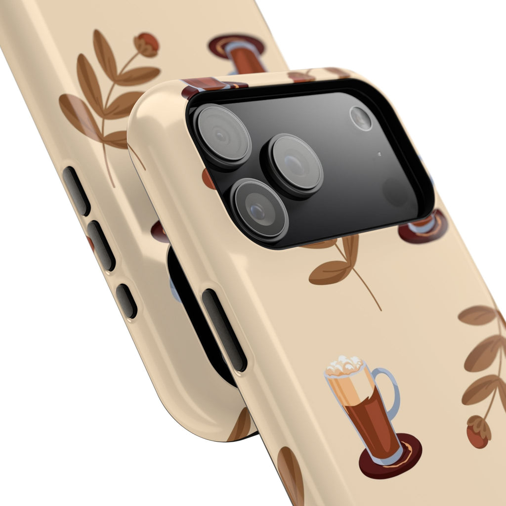 Stylish Coffee Phone Case, Impact-Resistant