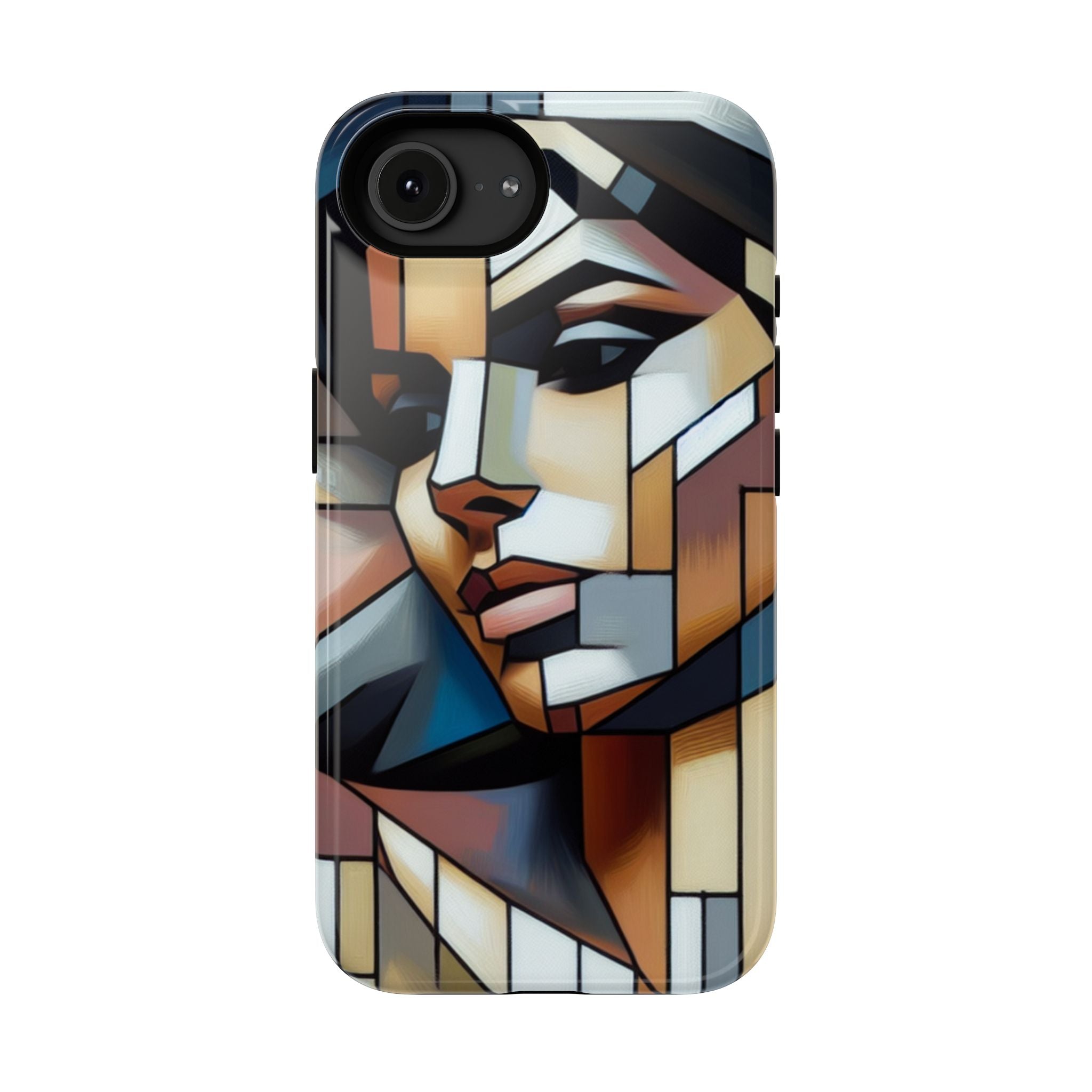 Impact Resistant Phone Case -Woman Looking Side Abstract