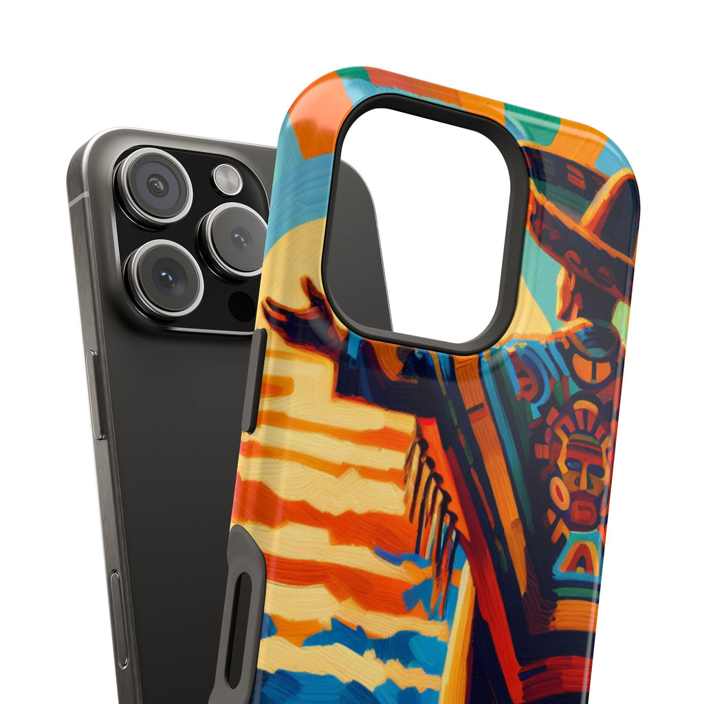 Impact Resistant Phone Case Sombrero Man Art