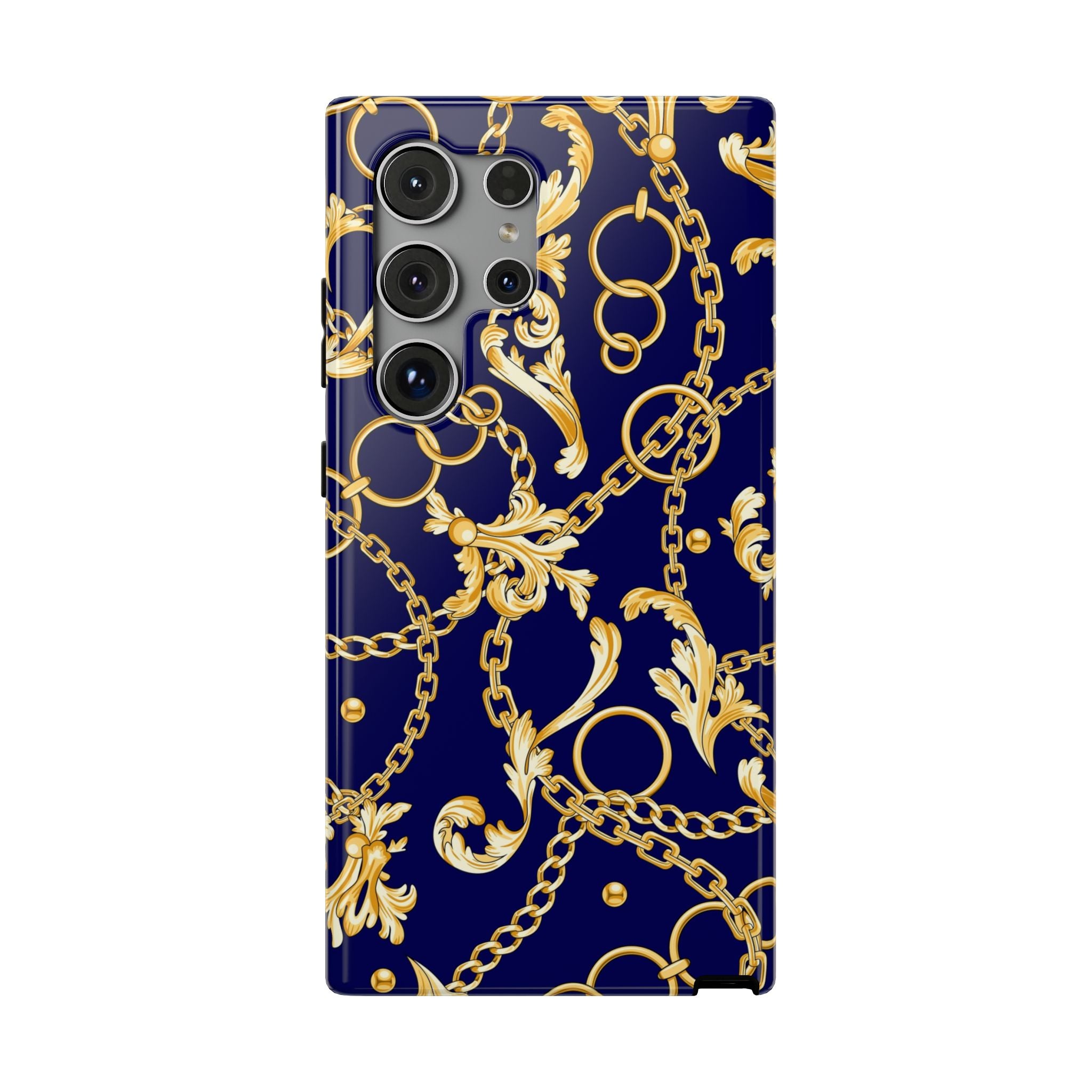 Golden Chain Impact-Resistant Phone Case