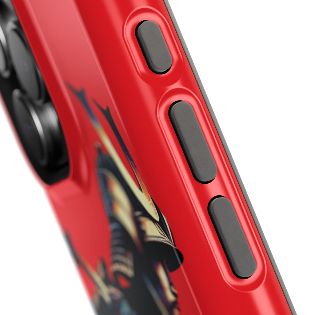 Impact Resistant Phone Case - Samurai Red Warrior