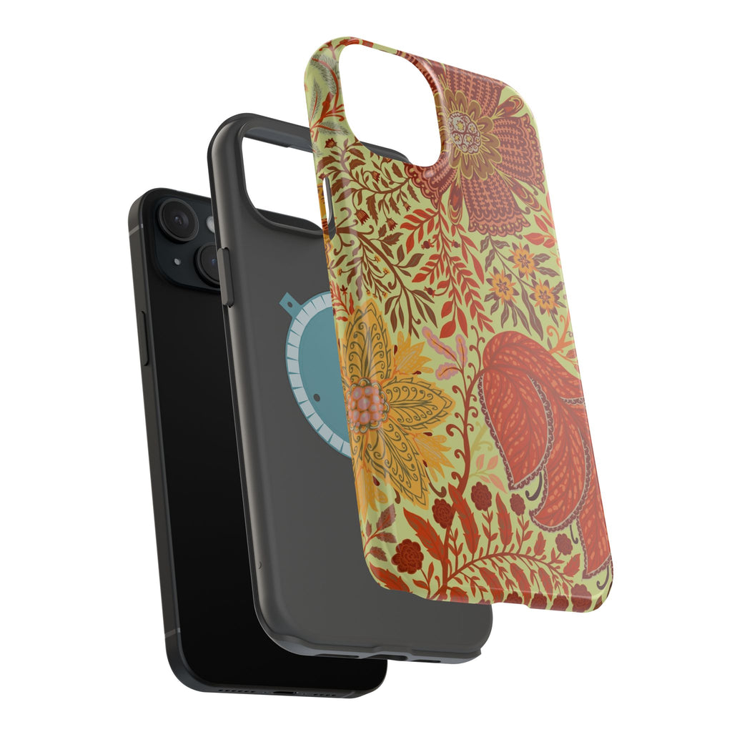 Floral Paisley Magnetic Impact-Resistant Phone Case