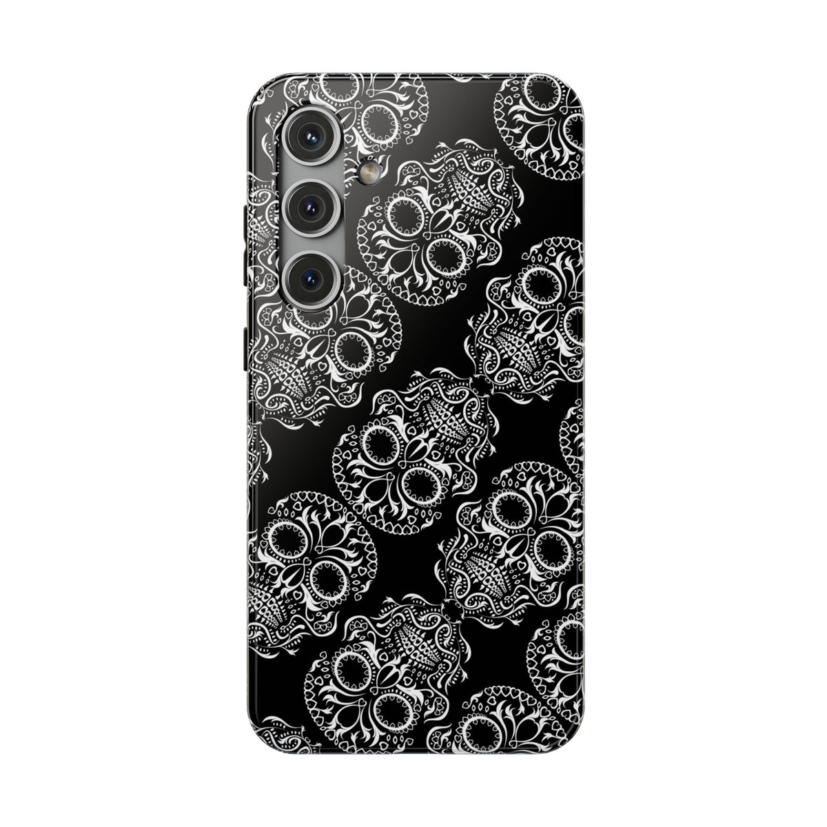 Skull Pattern Black & White Gothic Tough Cases for iPhone