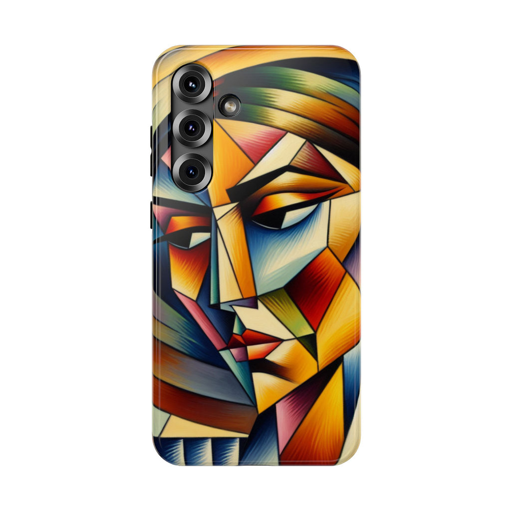 Abstract Cubist Face Phone Case — Impact‑Resistant Artistic iPhone Cover