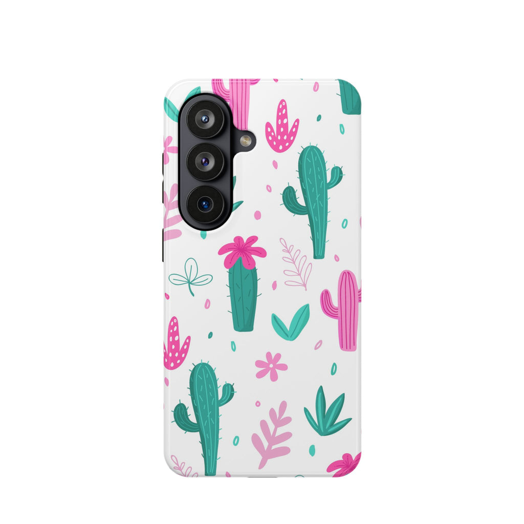 Cactus Pattern Impact Resistant Phone Case