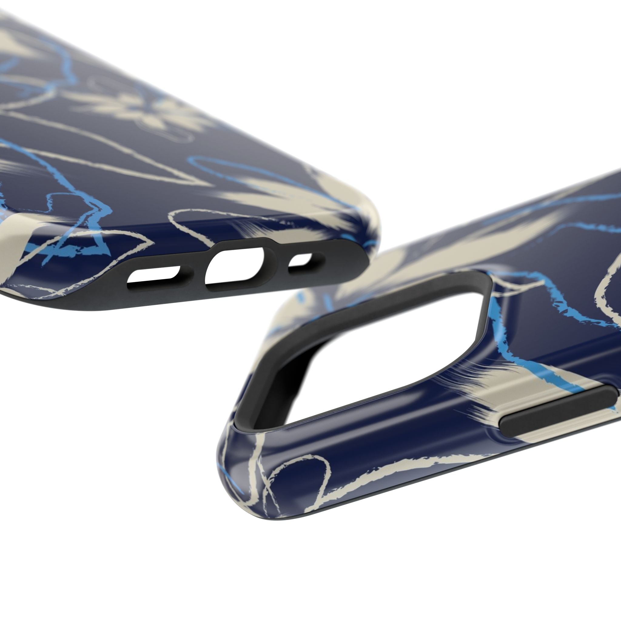 Floral Impact-Resistant Phone Case, Durable