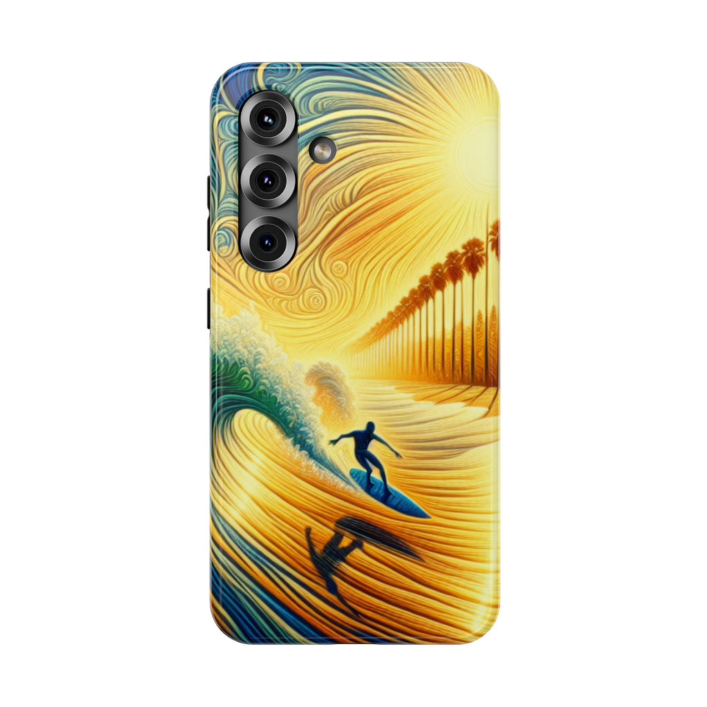 Surfer Sunrise Impact-Resistant Phone Case
