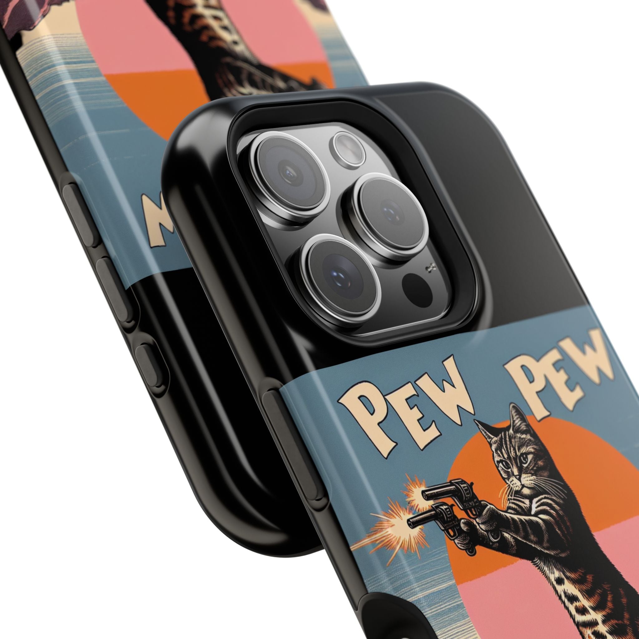 Impact Resistant Phone Case - Pew Pew Kitty