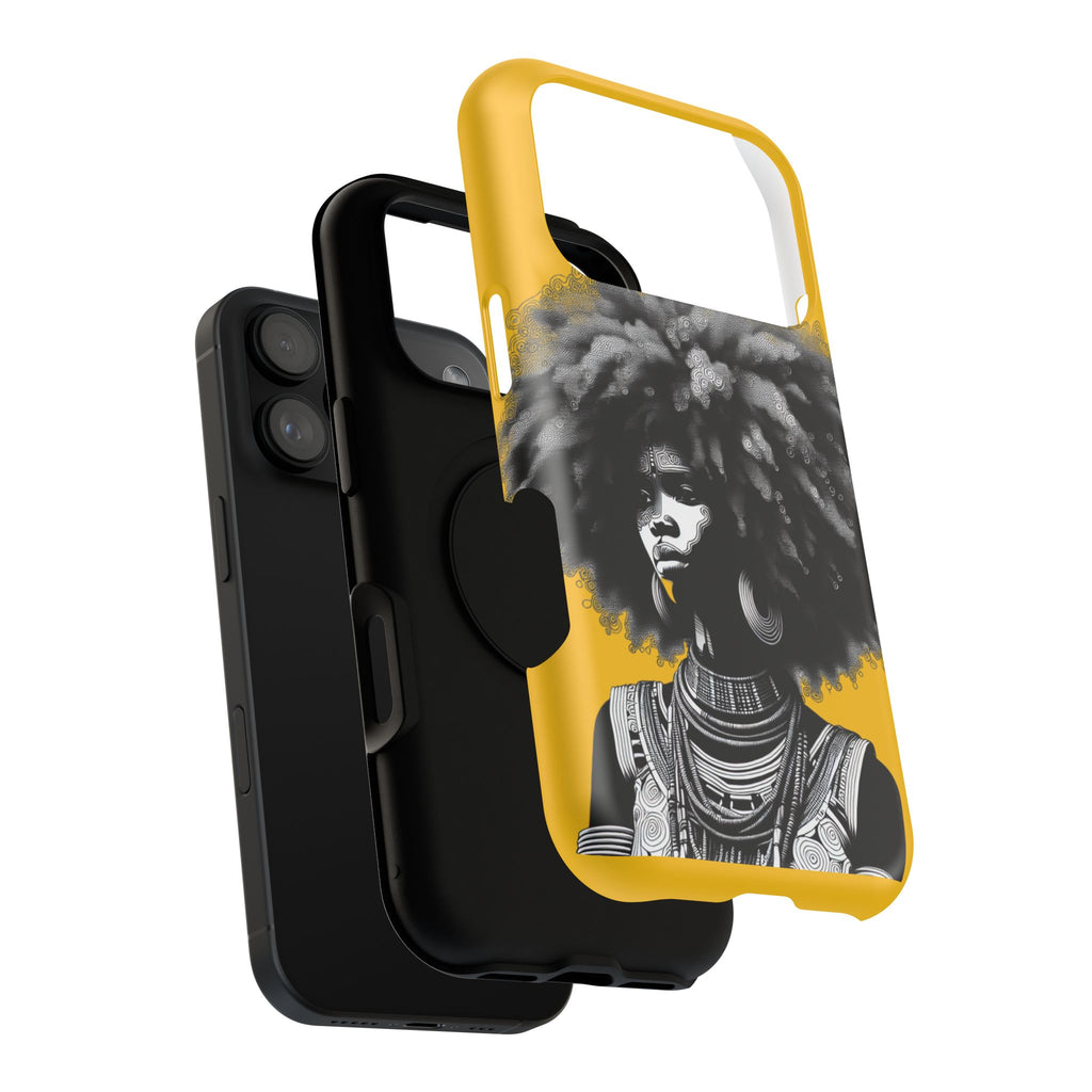 Bold African Art Impact Resistant  Phone Case