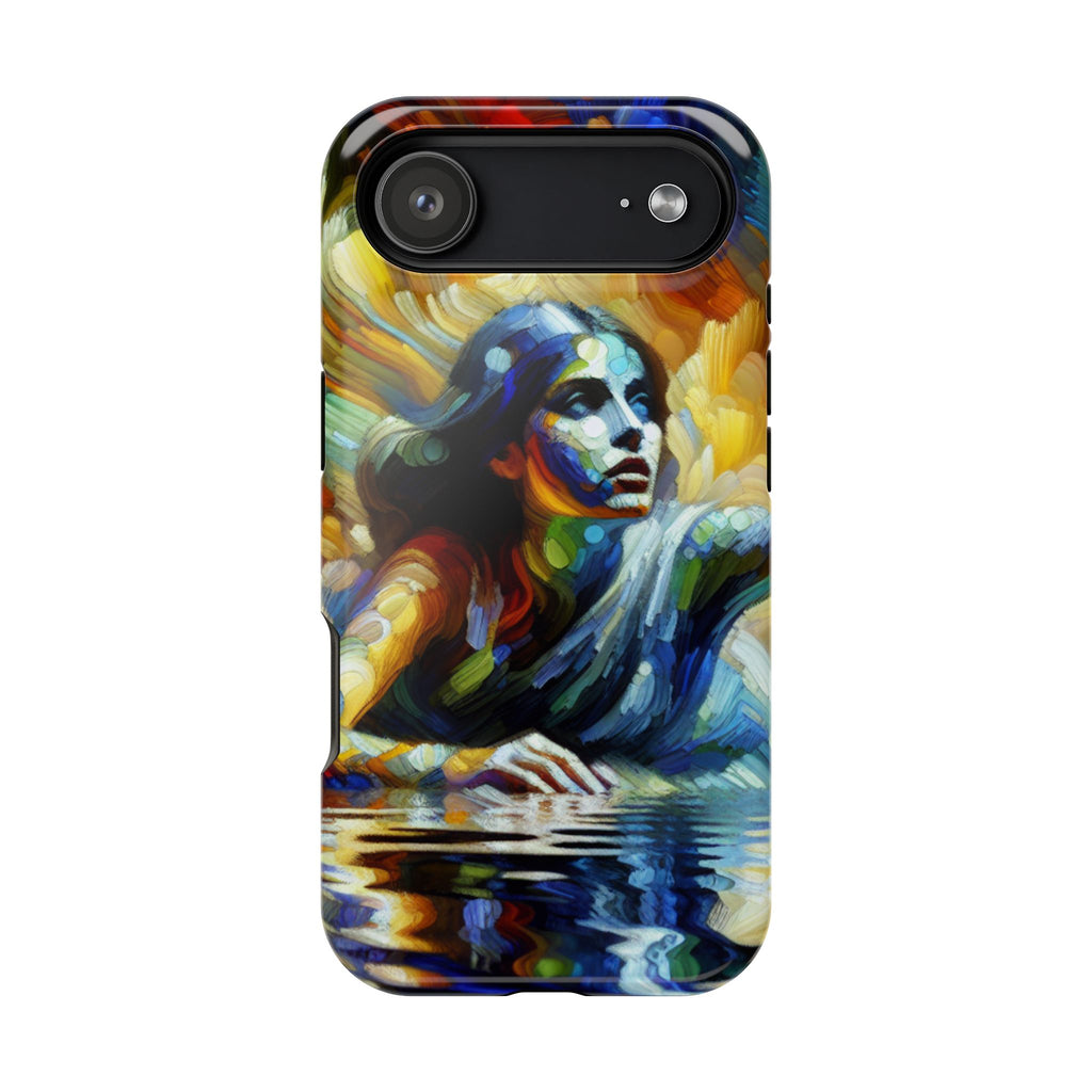 Impact-Resistant Phone Case — Colorful Surreal Mermaid Art