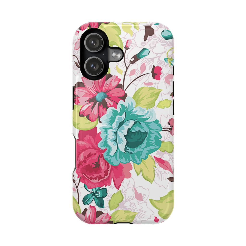 Floral Design Impact-Resistant Case