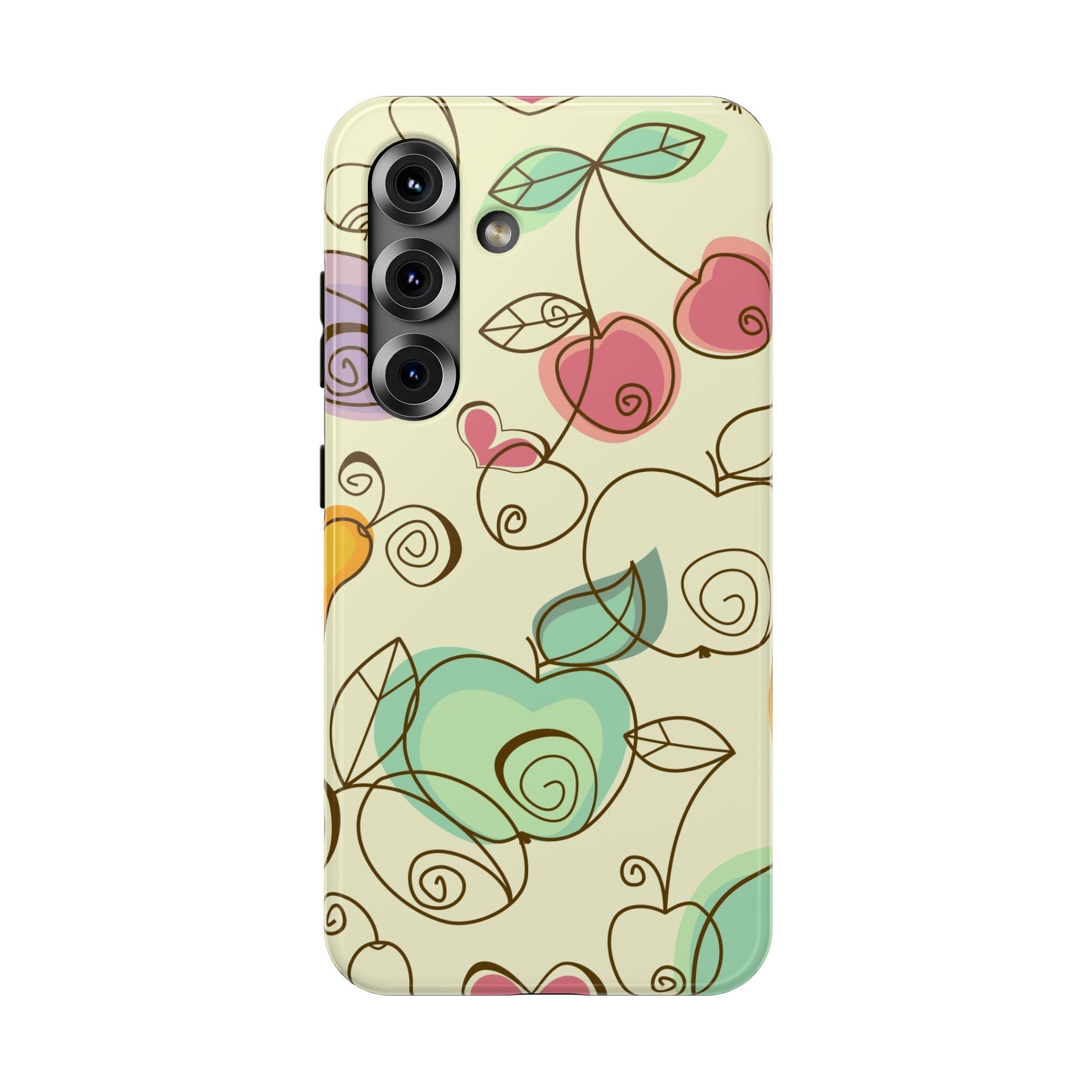 Colorful Floral Phone Case, Impact-Resistant