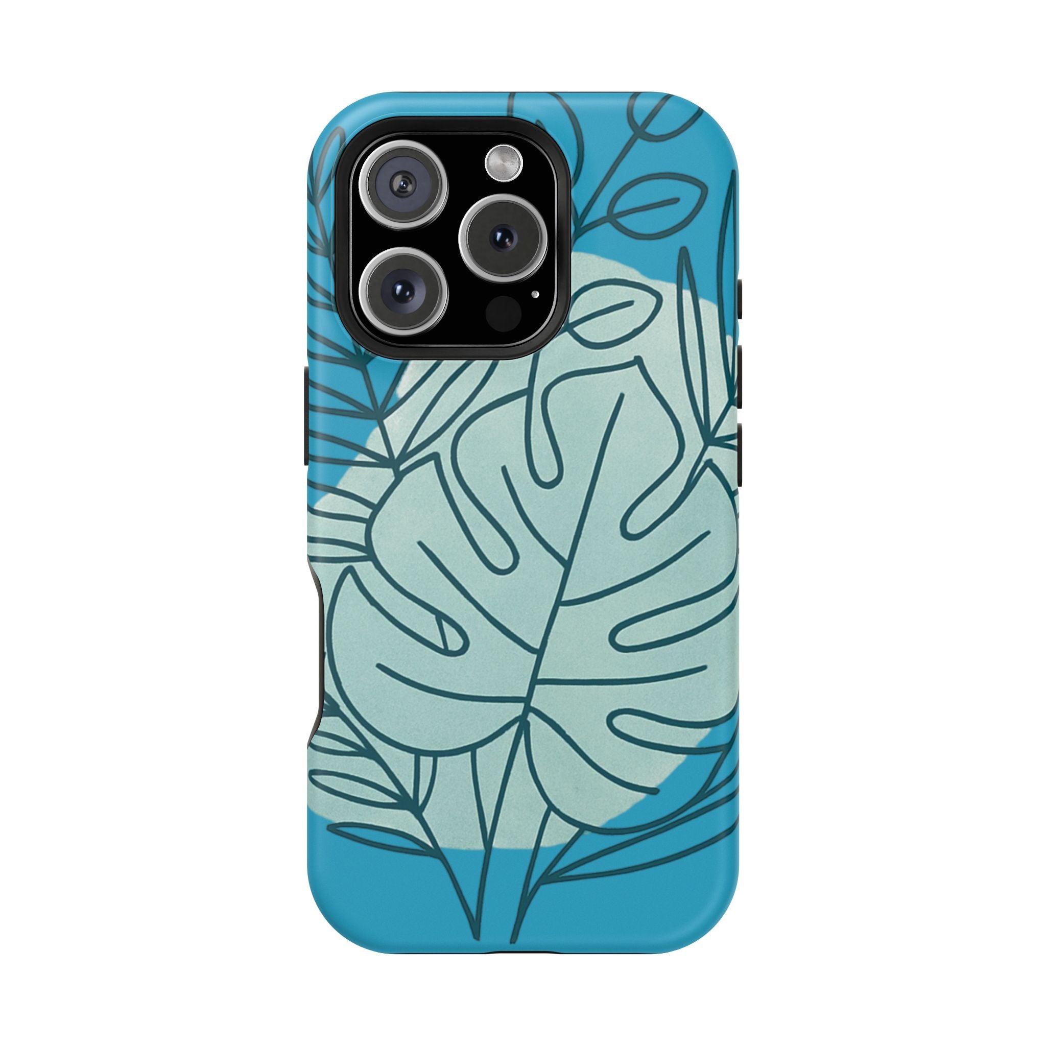 Tropical Floral Phone Case, Impact-Resistant