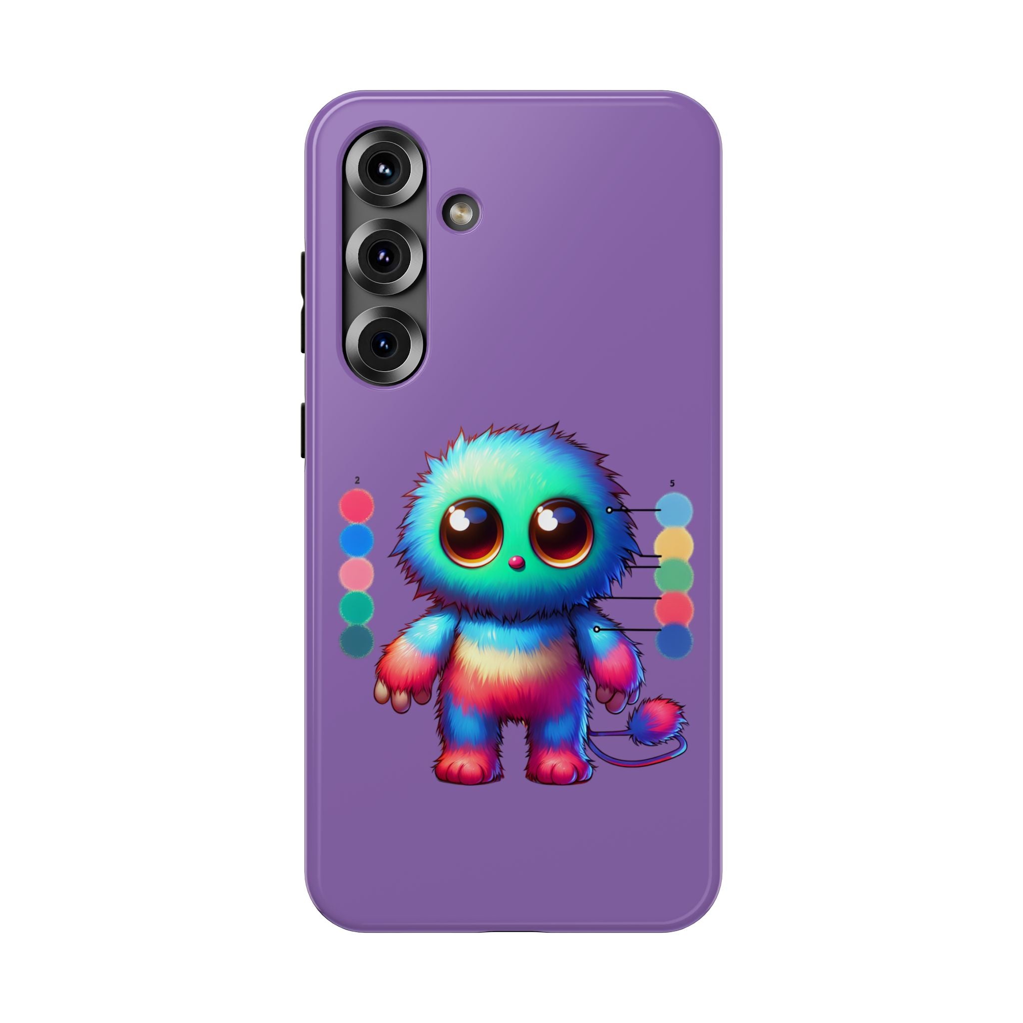 Colorful Cute Monster Impact Resistant Phone Case
