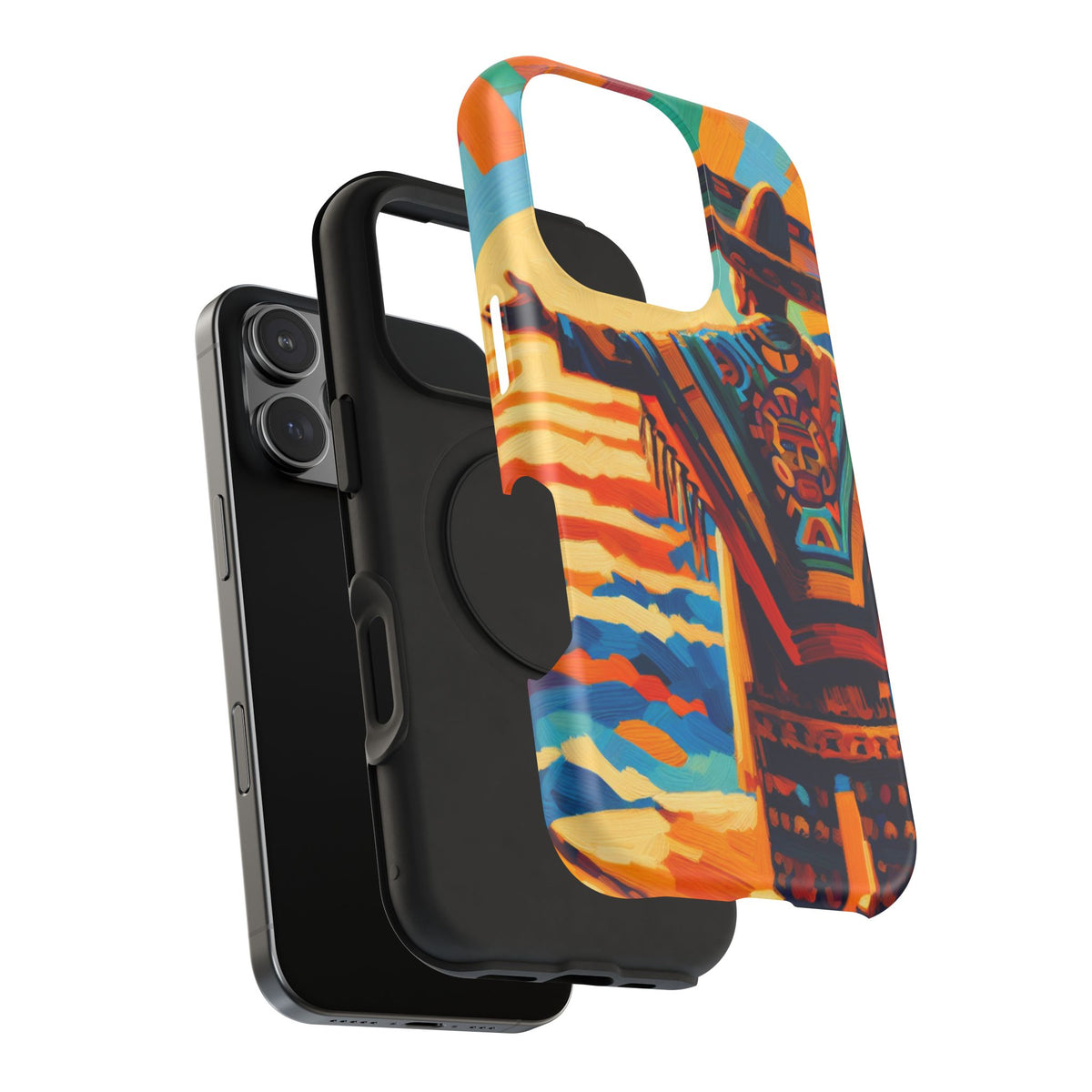 Aztec Sunset Phone Case — Impact‑Resistant Protective Cover